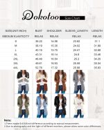 Dokotoo Womens Gray Chunky Cable Knit Casual Cardigan Solid Color Button Down Open Front Loose Sweater Outwear Size Large US 12-14 - Image 3