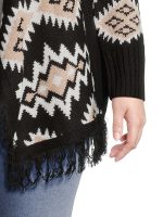 No Boundaries Juniors Plus Size Southwest Patterned Duster Cardigan, Sizes 1X-4X - Image 7