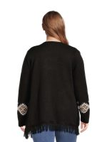 No Boundaries Juniors Plus Size Southwest Patterned Duster Cardigan, Sizes 1X-4X - Image 4