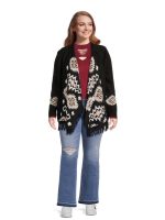 No Boundaries Juniors Plus Size Southwest Patterned Duster Cardigan, Sizes 1X-4X - Image 3